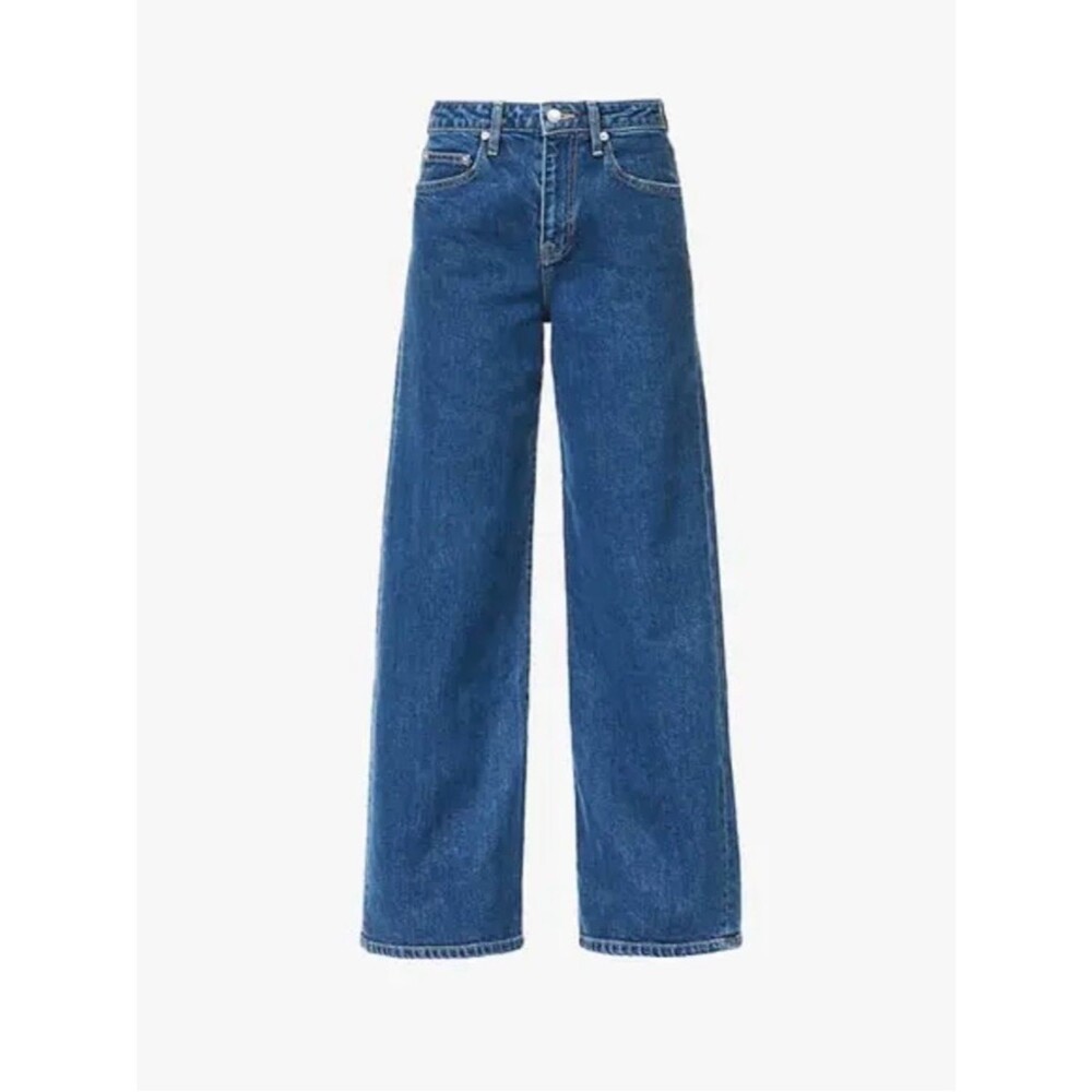 SIMKHAI Jude High-Waist Wide Leg Blue Jeans -24 NWT